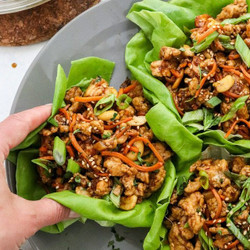 Thai Chicken (or Beef) Lettuce Wraps