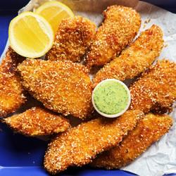 Sheet-pan Chicken Schnitzel