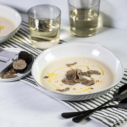 Sunchoke Soup With Toasted Hazelnuts And Périgord Truffle
