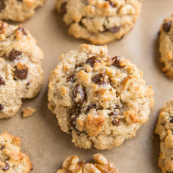 Almond Flour Chocolate Chip Cookies With Walnuts