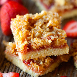 Dreamy Strawberry Coconut Bars - Chef In Training