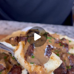Steak Bites And Mashed Potatoes