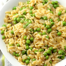 Parmesan Orzo And Peas