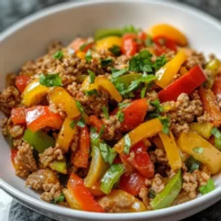 Ground Turkey And Peppers