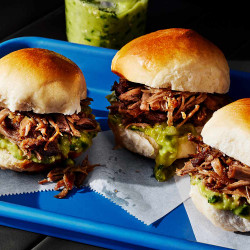 Carnitas Sliders +Tomatillo-Avocado Sauce | Food &amp; Wine