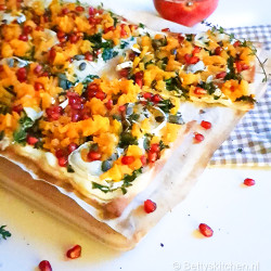 Flammkuchen Met Pompoen En Boerenkool