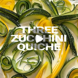 Three Zucchini Quiche