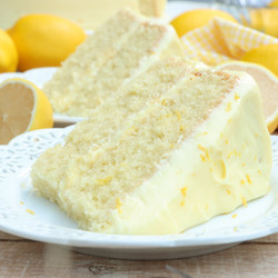 Lemon Velvet Cake with Lemon Cream Cheese Frosting