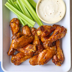 Air Fryer Buffalo Wings. Yumna Feel Good Foodie