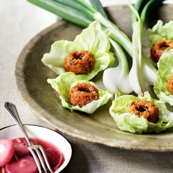 Crunchy Red Lentil Köfte With Fresh Mint