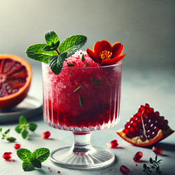 Blood Orange and Cardamom Granita