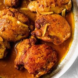 Pan Seared Chicken Thighs