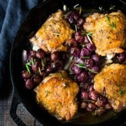 Pan-roasted Chicken With Grapes