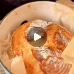 Simple No-knead Crusty Home Baked Bread