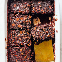 Brownie Chocolate Baked Oats (no Banana)