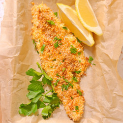 Parmesan Crusted Baked Walleye