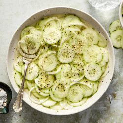 Easy Cucumber Vinegar Salad Recipe (with Sweet Onion)