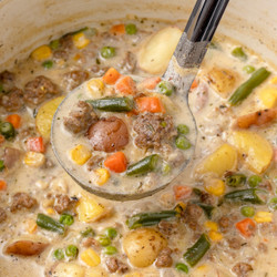 Creamy Beef And Vegetable Soup