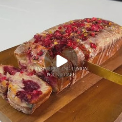Raspberry And Lemon Pound Cake