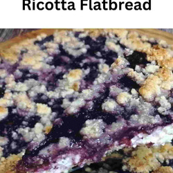 Keto Blackberry Ricotta Flatbread