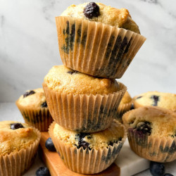 Almond Flour Blueberry Muffins