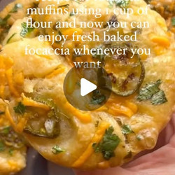 Jalapeño Cheddar Focaccia Muffins
