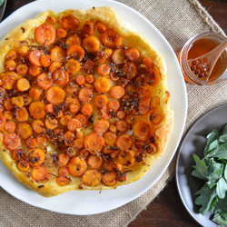 Savory Carrot Tarte Tatin