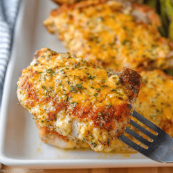 Cheddar Ranch Pork Chops