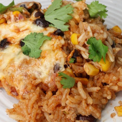 Healthy Chicken Burrito Casserole