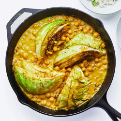 Hetty Turmeric And Coconut-braised Cabbage With Chickpeas