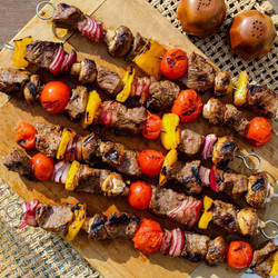 Grilled Beef &amp; Vegetable Kebabs