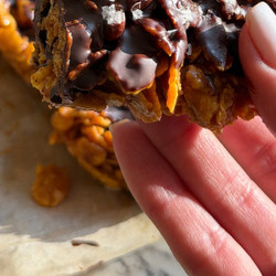 Better For You Dark Chocolate Peanut Butter Crunch Bars