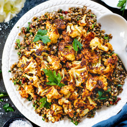 Parmesan Cauliflower &amp; Lentil Salad