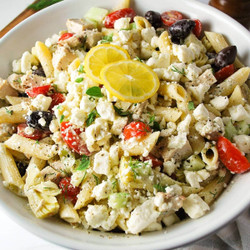 Greek Chicken Pasta Salad