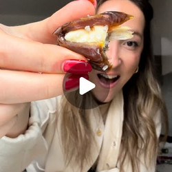 Butter Stuffed Dates With Coarse Salt
