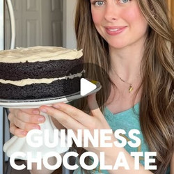 Guinness Chocolate Cake With Bailey's Brown Butter Cream Cheese Frosting