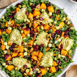 California Roasted Sweet Potato Kale Salad