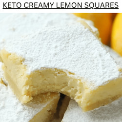 Keto Creamy Lemon Squares