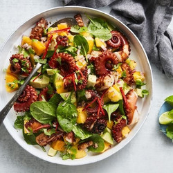 Easy Aussie Octopus Salad use prawn or squid