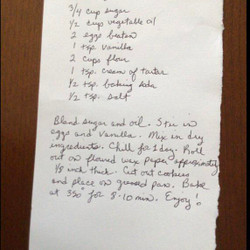 My Great, Great Grandmother’s Sugar Cookie Recipe