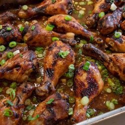 Baked Chicken Leg Drumsticks With Honey Garlic Sauce