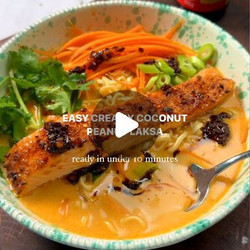 Simple Creamy Coconut &amp; Peanut Laksa