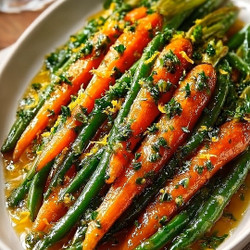 Make-ahead Honey Glazed Carrots &amp; Green Beans