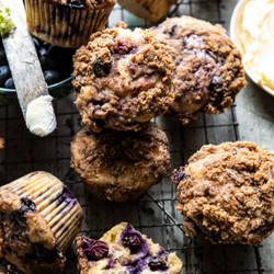 Blueberry Swirl Coffee Cake Muffins