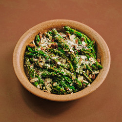 Creamy Green Beans With Miso Mushroom Sauce