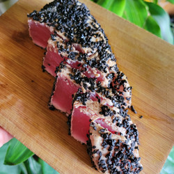 Ahi Tuna Steak W/ Tamari &amp; Black Sesame Seeds