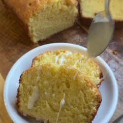 Pound Cake With Optional Lemon Glaze