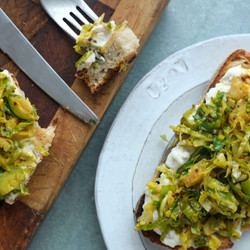 Caramelised Sprouts On Toast