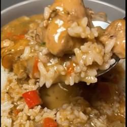 Homemade Smothered Chicken and Rice