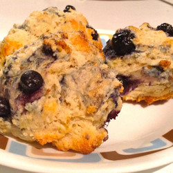 Lemon-basil Blueberry Scones*